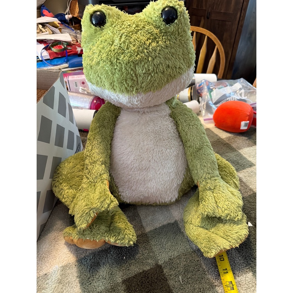 Burton‎ + Burton Green Plush Frog Large Stuffed Animal Soft Weighted x large